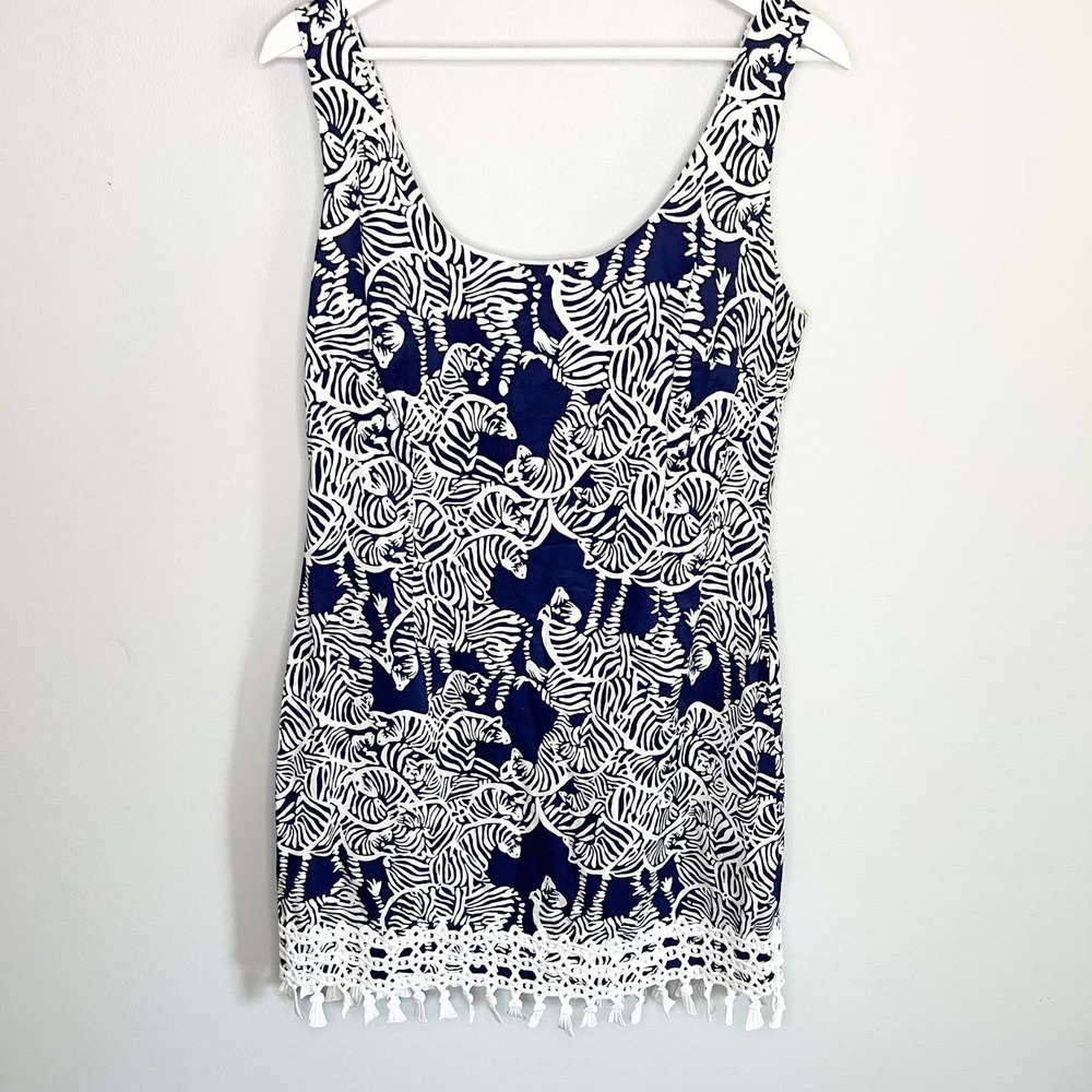 Lilly Pulitzer Blue and White Mini Dress - Picture 2 of 5